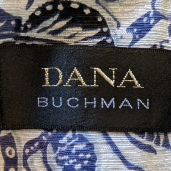 Dana Buchman Silk Damask Sleeveless Vest Mandarin Collar Purple, Black, White - Picture 9 of 14